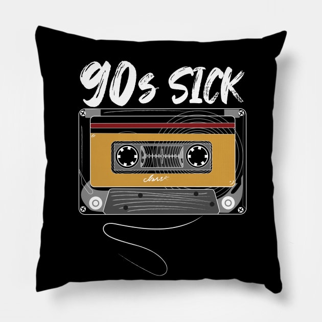 90s Sick! t-shirt Pillow by ARMU66