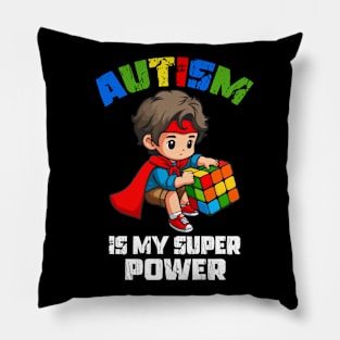 Autism Is My Super Power, Strong Boy Pillow