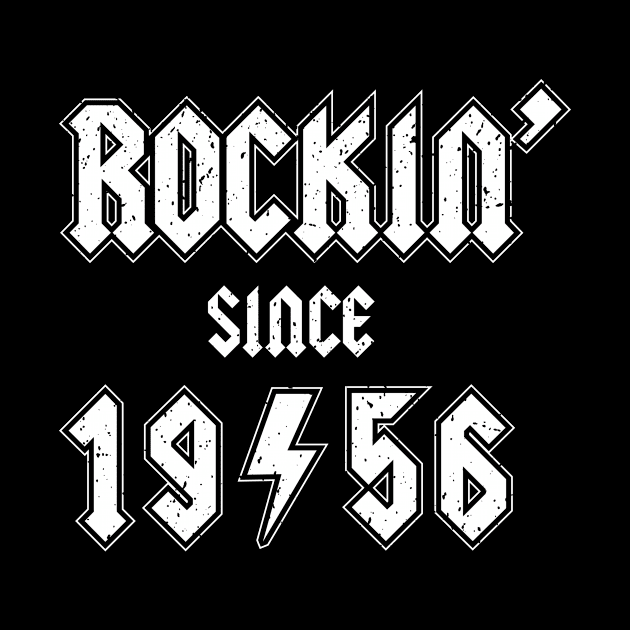 Rockin since 1956 birthday rocker gift by Daribo