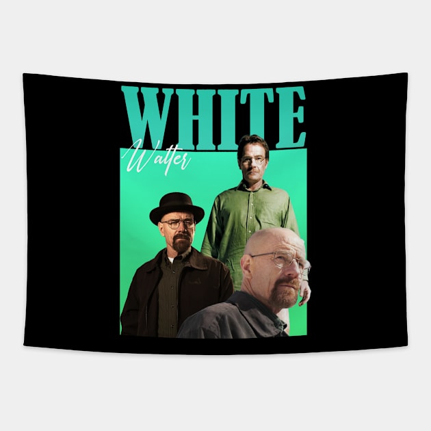 Walter White Vintage 90s Design Tapestry by T-shirt Therapy