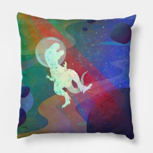 T-Rex in Space Pillow