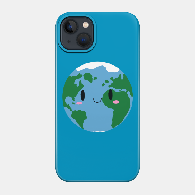 Cute Earth - Kawaii - Phone Case
