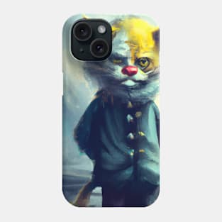 Apocalyptic Clown Cat is Haunting Phone Case