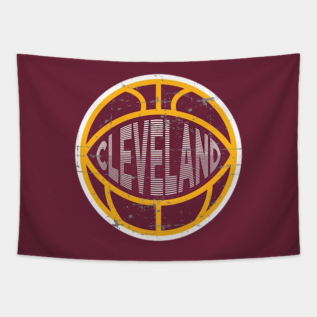 Cleveland Basketball 2 Tapestry by HooPet