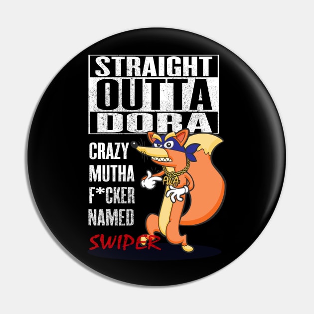 Fox with Attitude Pin by SquareDog