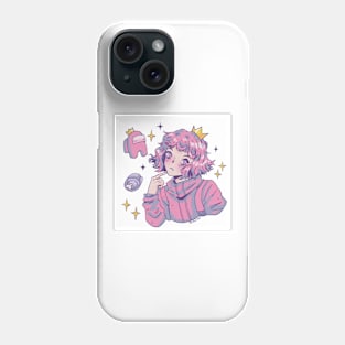 Among Us Pink Cute Anime Impostor Phone Case