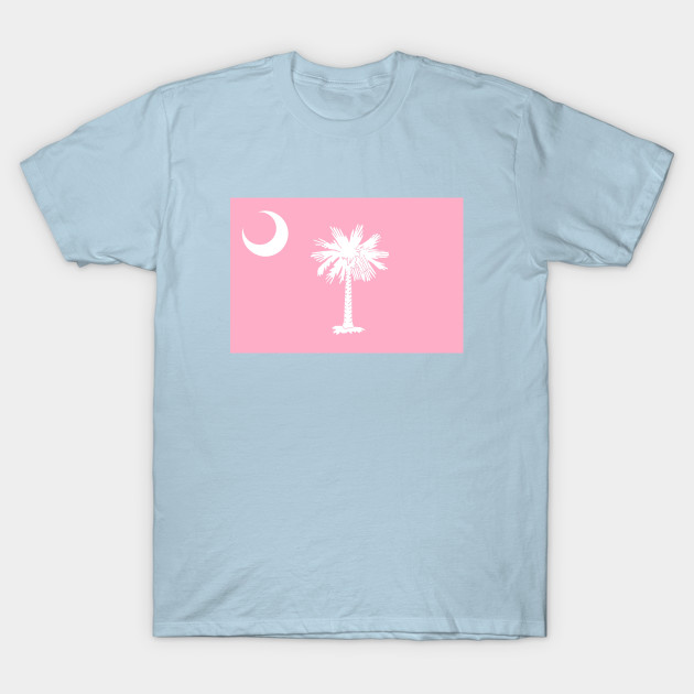 Disover Flag of South Carolina - Pink - South Carolina - T-Shirt