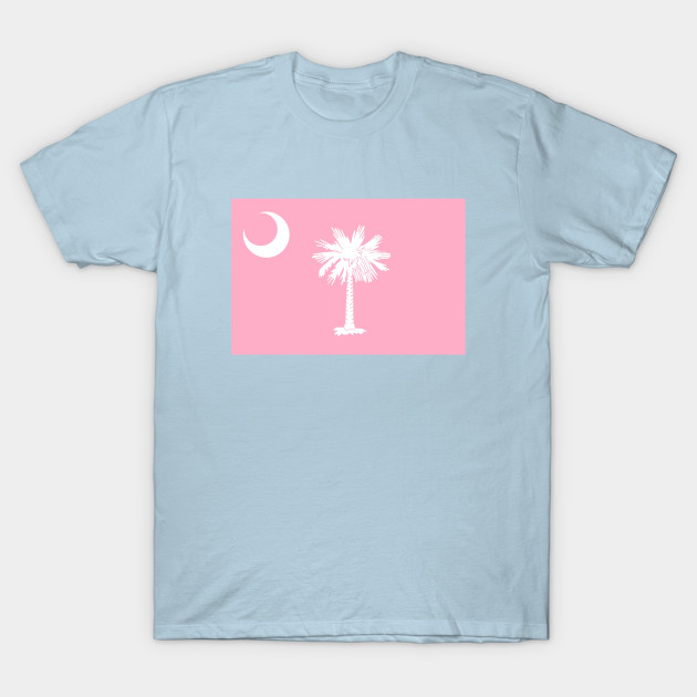 Discover Flag of South Carolina - Pink - South Carolina - T-Shirt