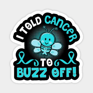 funny cervical cancer bee warrior Magnet