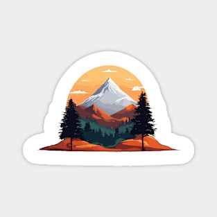 Mountain design Magnet