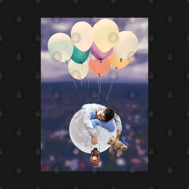 Moon Balloon Boy 1 - carried away on the breeze by Dpe1974