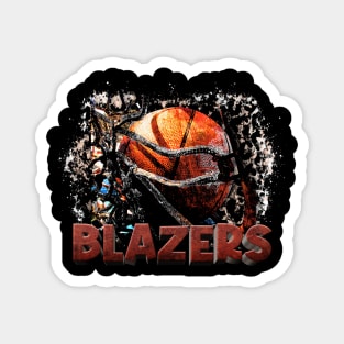 Classic Sports Blazers Proud Name Basketball Magnet