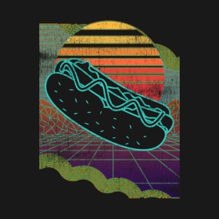 Hot Dog Retro Vintage 80s Style T-Shirt