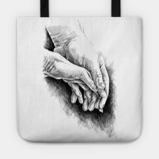 Joined hands Tote