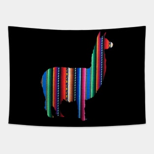 Llama Inca Textile South American Native Pattern Tapestry