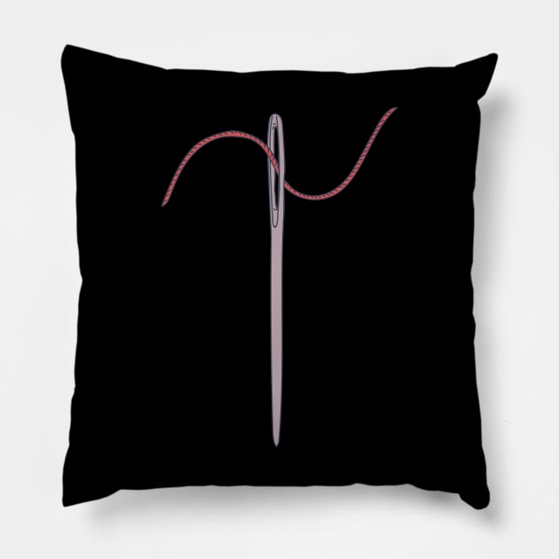 Needle Threading - Eye of a Needle - Sew Tool Pillow by DeWinnes