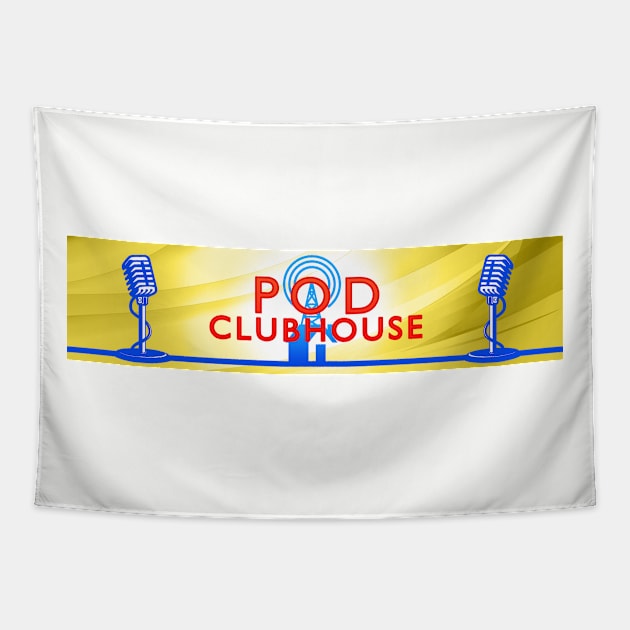 Basic PCH Banner Logo Tapestry by Pod Clubhouse Podcast Network