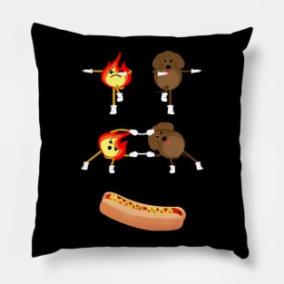 Hot Dog, Grill, Street Food, Fries, Fast food, Fun Pillow