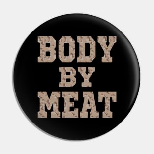 BODY BY MEAT CARNIVORE DIET FITNESS WORKOUT WEAR DESERT CAMO Pin