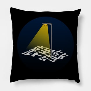 Street Light Illustration "Under The Street Light" Pillow