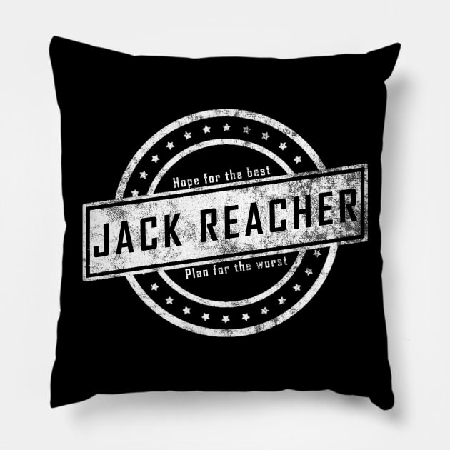 Jack Reacher - Hope and Plan Pillow by TheUnseenPeril