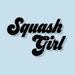 Squash Girl Black T-Shirt