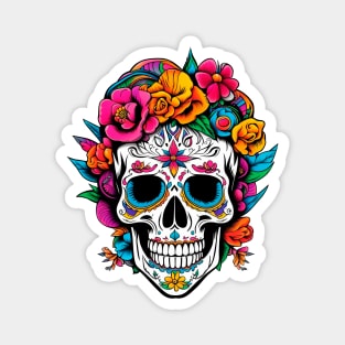 Mexican catrina skull Magnet