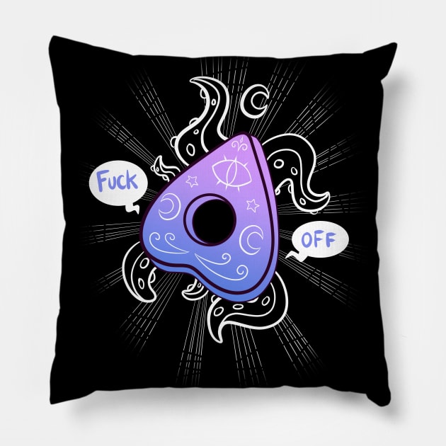 Rude Ouija Pillow by cryptidjak