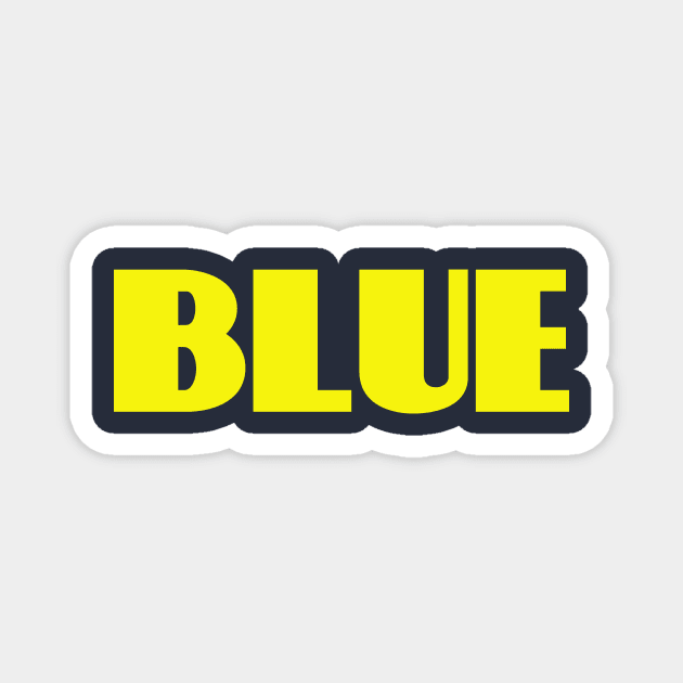 Blue and Yellow design! Magnet by VellArt