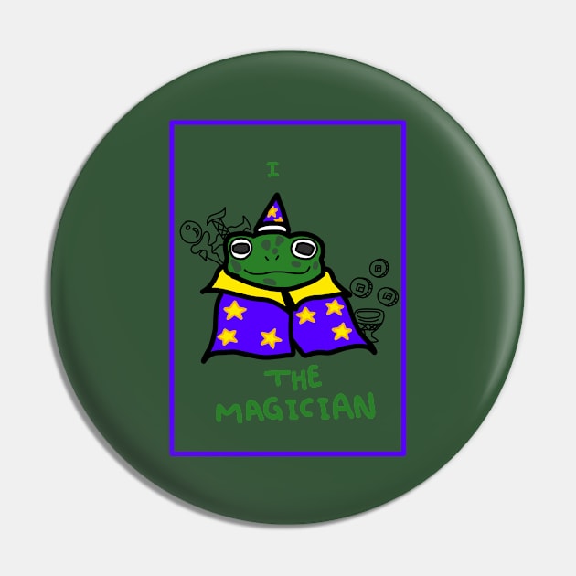 Number I The Magician toad frog thingy tarot inspired Pin by flightless pixie