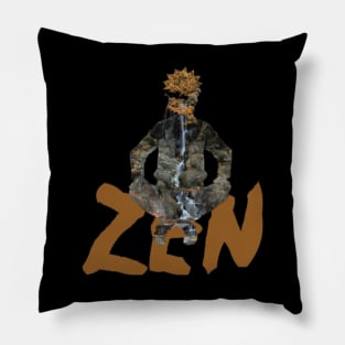 N-Zen Double Exposure Effect Pillow