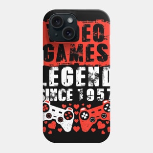 Gaming 1957 Birthday Video Games Birthday Gamer Phone Case