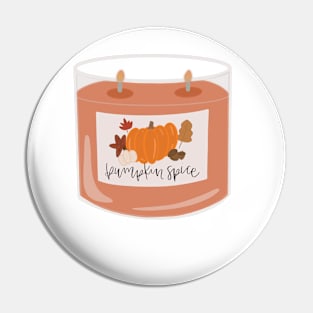 Pumpkin Spice Candle Pin