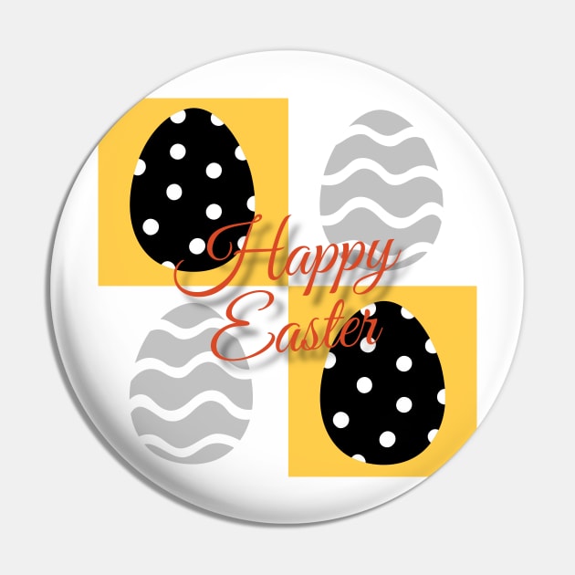 HAPPY EASTER,Easter egg Pin by zzzozzo