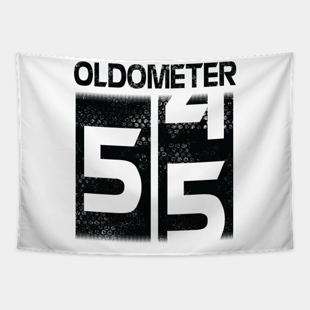 Oldometer Happy Birthday 55 Years Old Was Born In 1965 To Me You Papa Dad Mom Brother Son Husband Tapestry by Cowan79