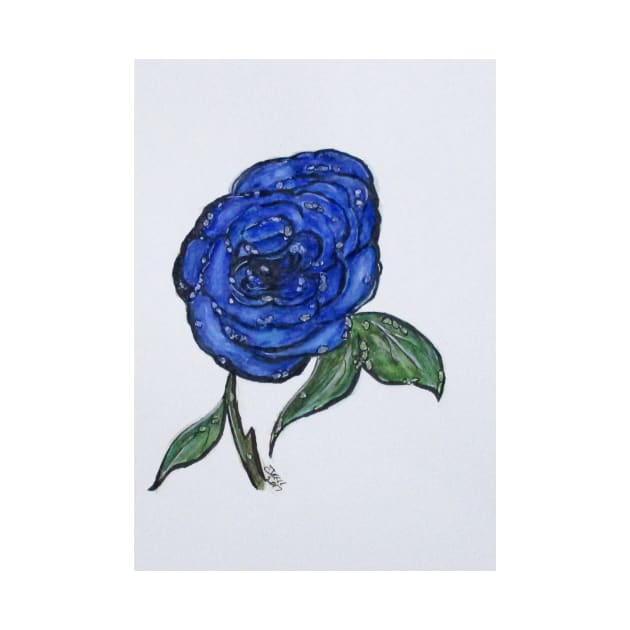 Blue And Wet, Rose by cjkell