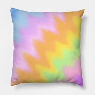 Tie dye Pastel Rainbow Blended Pattern, made by EndlessEmporium Pillow