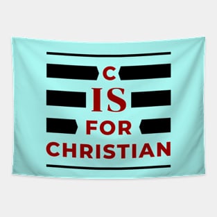 C is for Christian | Christian Typography Tapestry