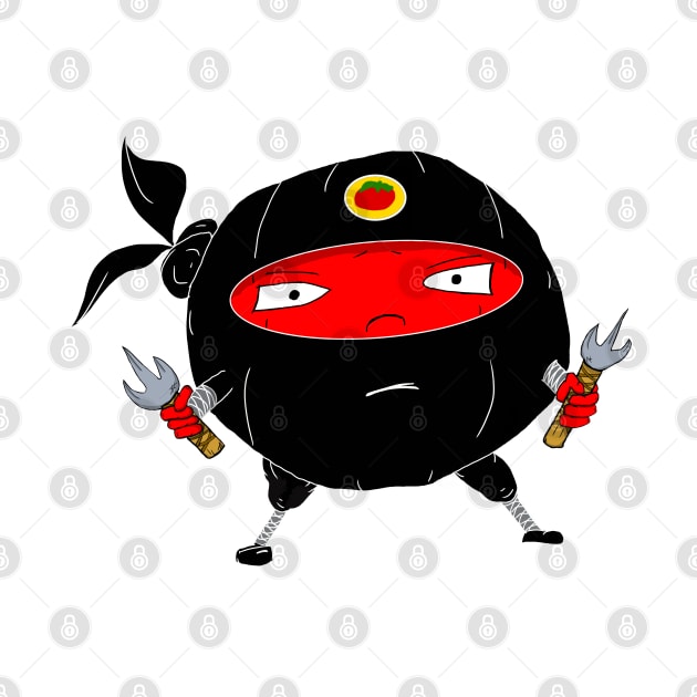 Nightshade Tomato Vegetable Ninja Clan by JonnyVsTees