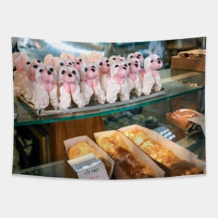 Israel, Haifa. Poodles in a Bakery Tapestry