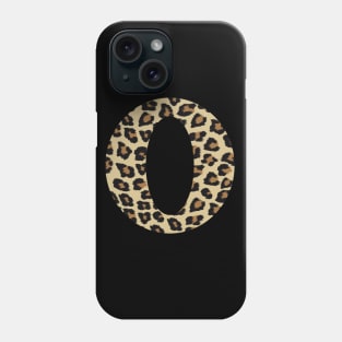 Letter O Leopard Cheetah Monogram Initial Phone Case