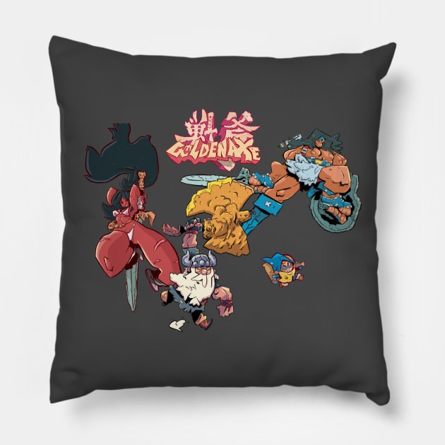 Golden axe Pillow by tinbott