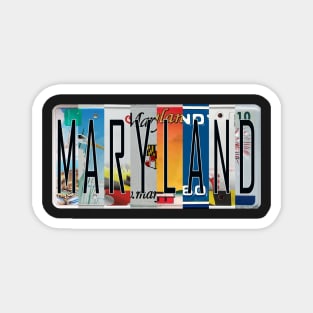 Maryland License Plates Magnet