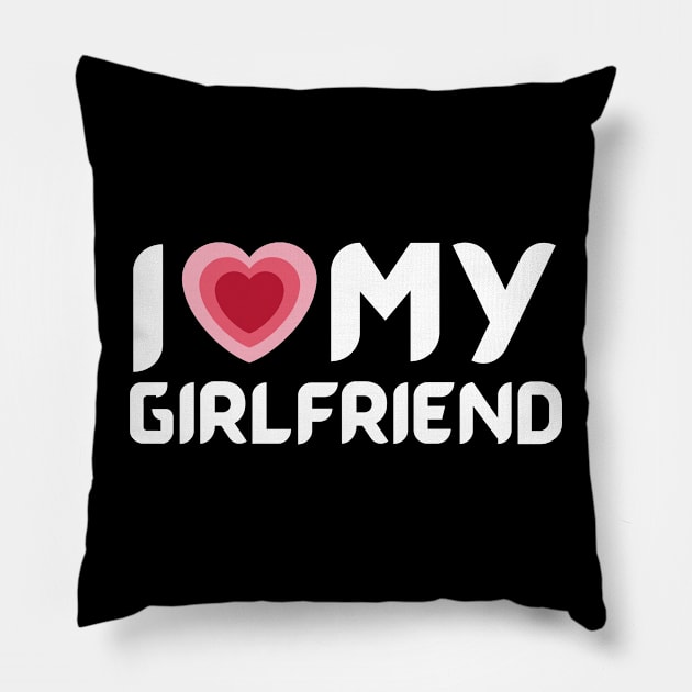 i love my girlfriend Pillow by samsamteez