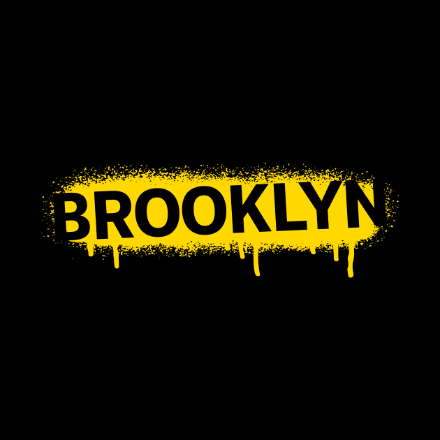 Brooklyn Drip Spray Paint by FireflyCreative