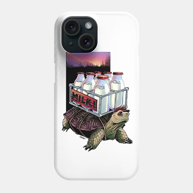 Jolly Milk Turtle Phone Case by Indi Martin