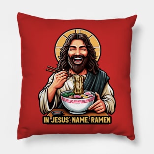 In Jesus Name Ramen Pillow