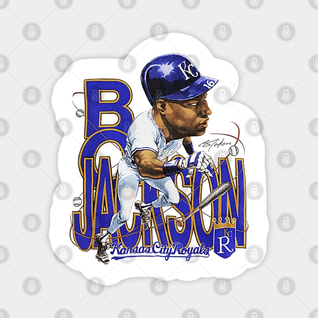 90s Baseball Bo Jackson - Classic Magnet by nicklower