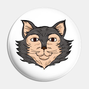 Cat Kitty Animal Face Pin