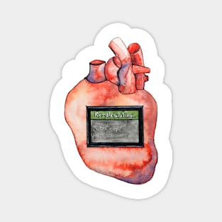 Lost Heart Illustration, Tech and Anatomy Magnet